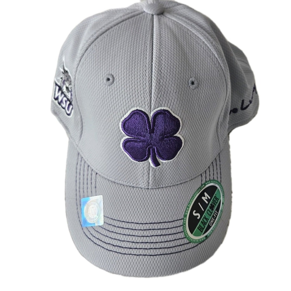 BLACK CLOVER LIVE LUCKY WEBER STATE UNIVERSITY WSU WILDCATS CAP GRAY S/M NWT